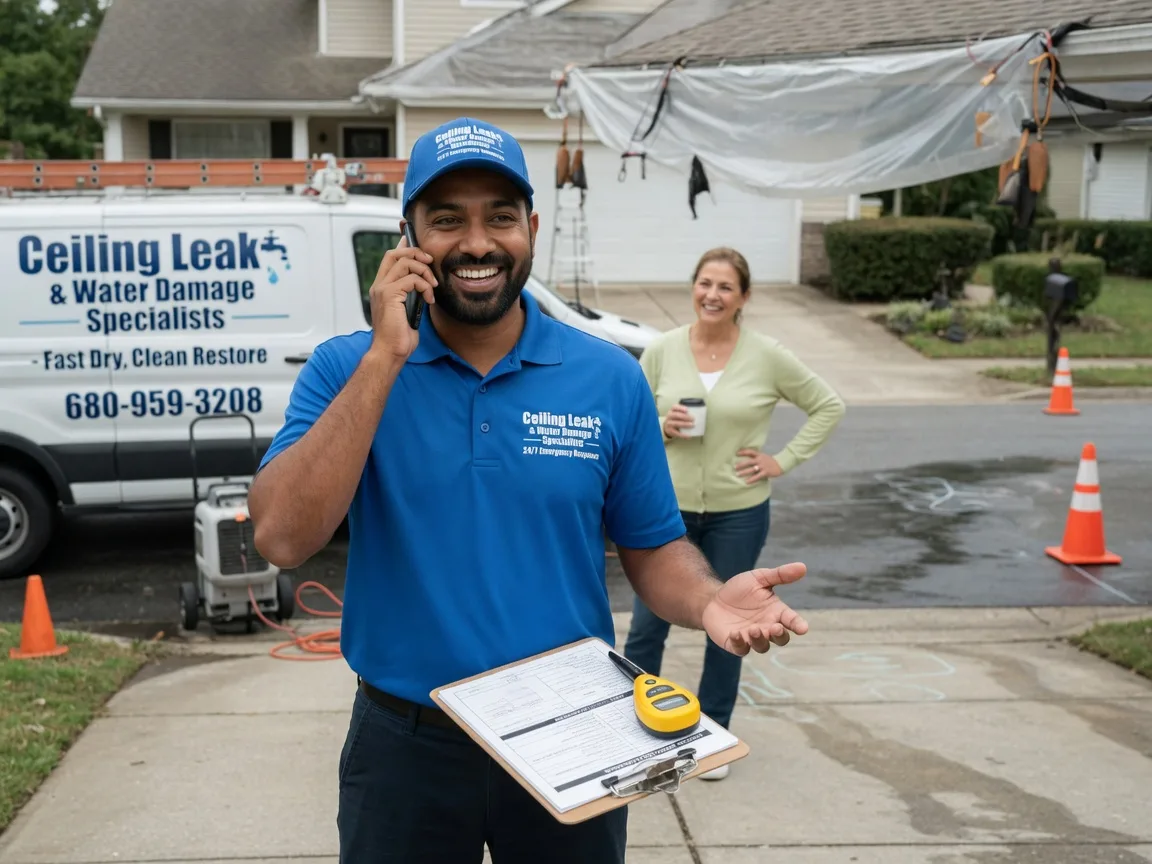 Ceiling Leak Cleanup Kirvin, TX FAQs